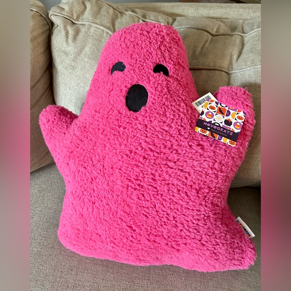 HOT PINK Ghost Pillow NWT